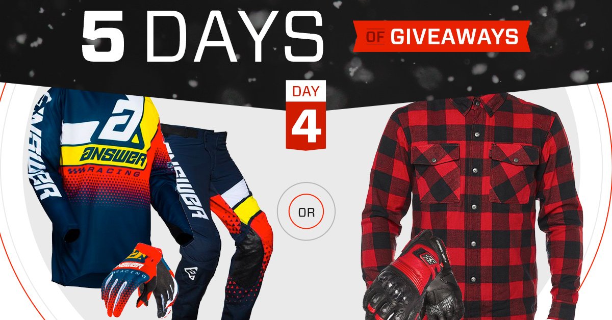 Need a gear refresh? Enter for a chance to win a gear set from Answer Racing. Your choice of gear for pavement or dirt >> motosport.com/win