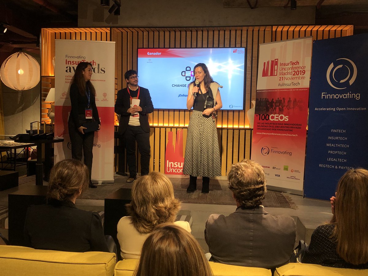 FinnovatingHub's tweet photo. ¡Enhorabuena a todos los premiados!🏆 @ChangeDislexia @Testamenta_com @MiLegadoDigital #segurospordia @OmnidoctorSA #uInsurTech #InsurTechAwards 🔝 https://t.co/ZnM2FRo5f0