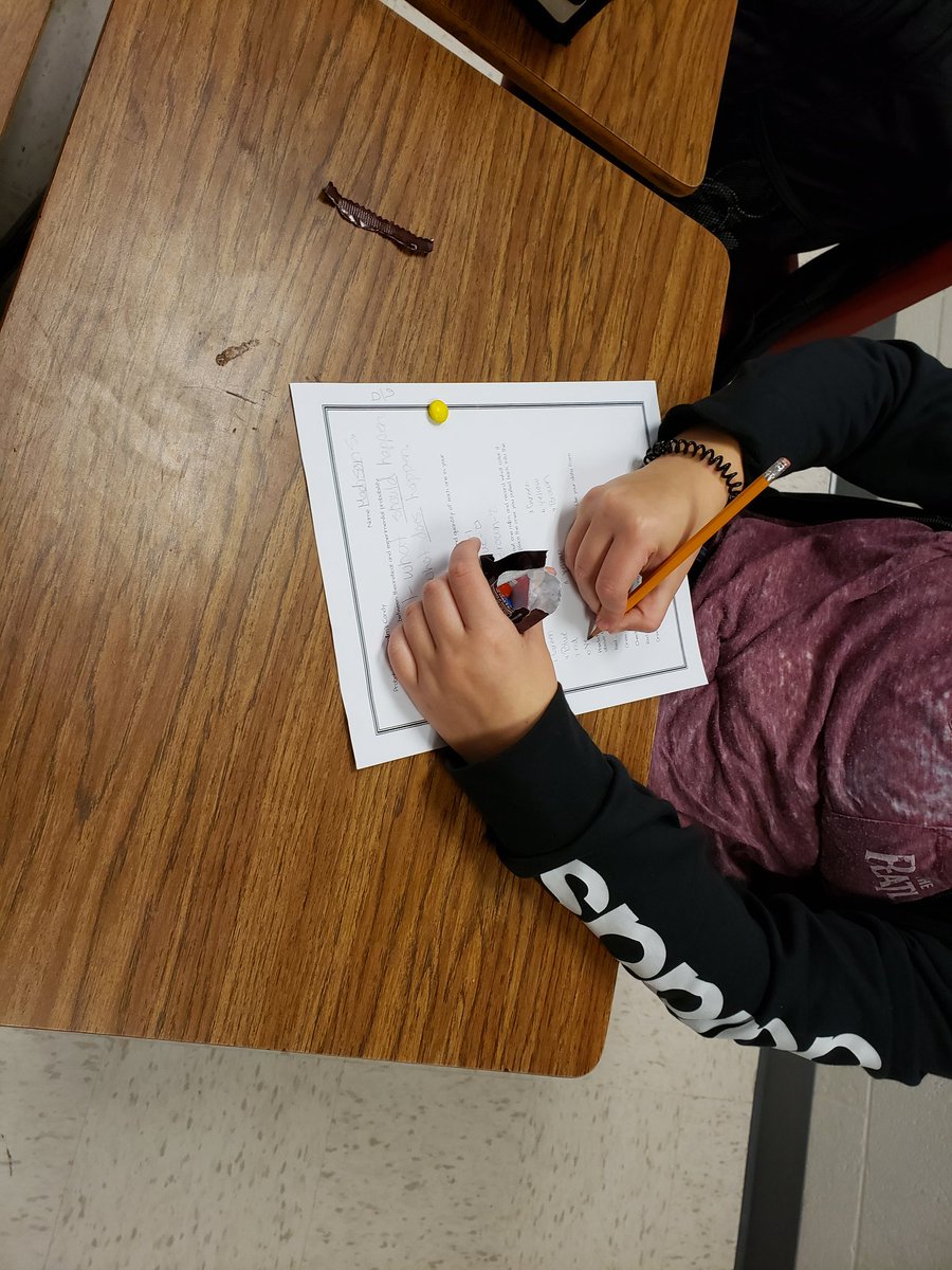 tduffmath's tweet photo. Learning about Theoretical and Experimental Probability today with M&amp;M's!!  #mathisyummy #seventhgrade #bisd #thisishowiasot https://t.co/J68eWv469f