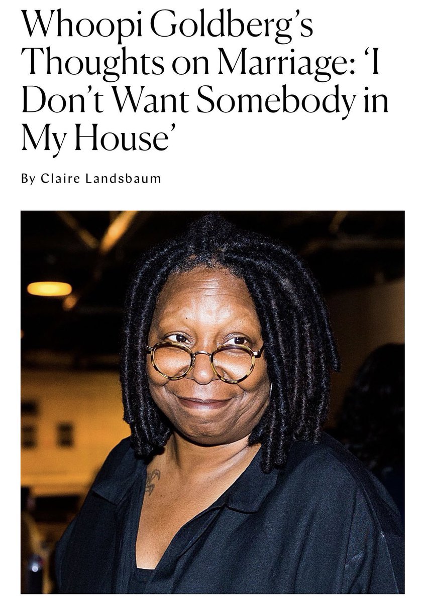 When it comes to marriage l am Aunty Whoopi 😂🤣