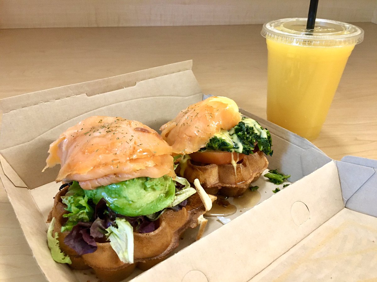 AriumAE's tweet photo. WOW! Sweet &amp; Savory Waffles for the win! Week of Thanksgiving at Arium continues... #IWantSeconds
.
.
.
#AriumAE #Waffles #FoodTruck #Sweet #Savory #Food #EggBenedict #Salmon #Lunch #Thanksgiving @TandJWaffles https://t.co/B1EyFdkSPQ