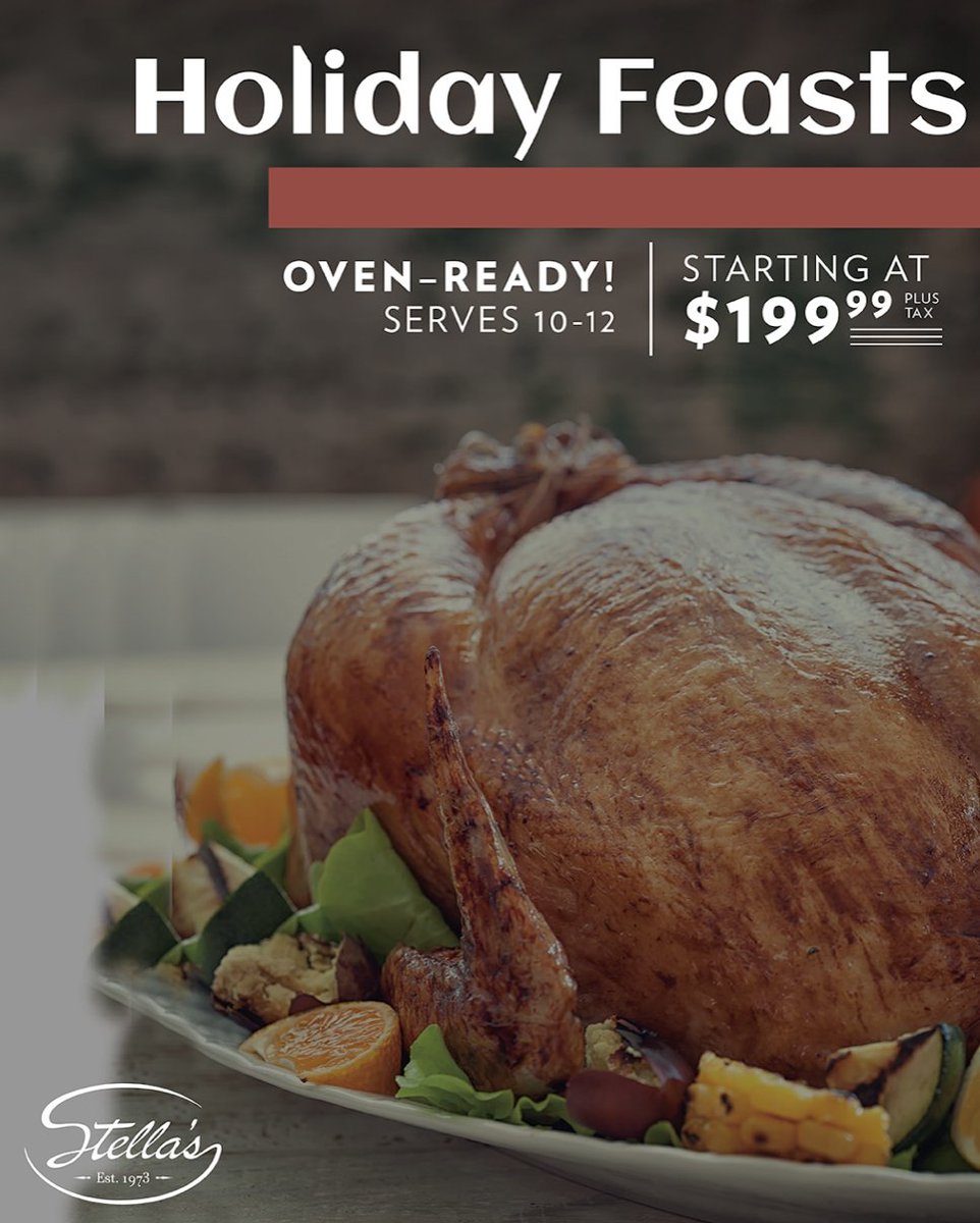It's almost Turkey Day! Order your oven-ready Thanksgiving meal today and we will have it ready for you Wednesday, November 27th! Customize your favorites here: buff.ly/2QBqZUv