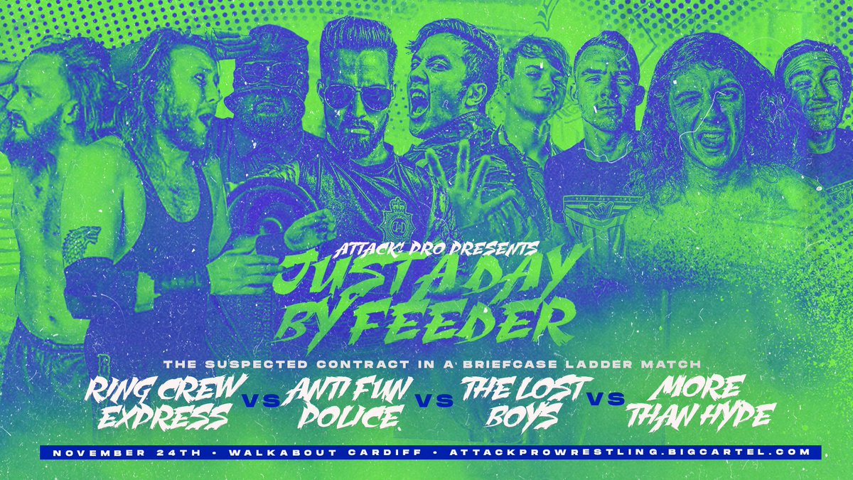 ATTACKWrestling's tweet image. WALKABOUT, CARDIFF

SUNDAY

Who's your money on?

Tickets: attackprowrestling.bigcartel.com