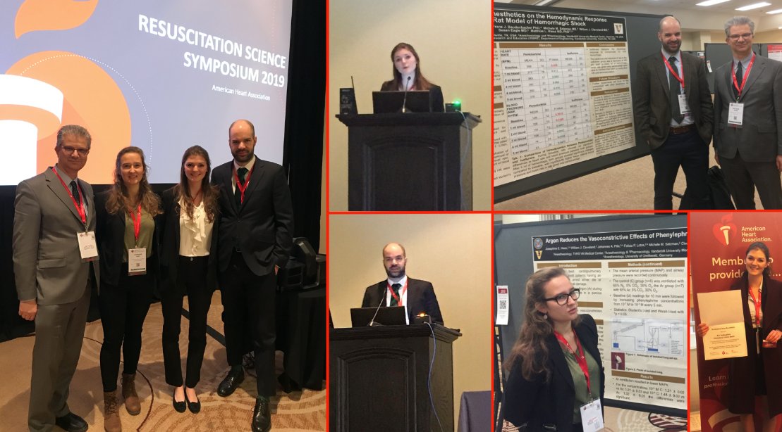 The Riess lab represented  the department at #AHAMeetings #ReSS2019 in Philadelphia this weekend with two oral presentations and four posters. Exchange student Felicia Lotze from @KfA_UMG @UMGreifswald was awarded a Paul Dudley White Award. <a href="/VUMChealth/">Vanderbilt Health</a>