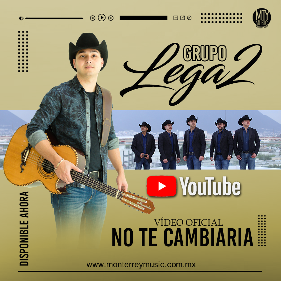 MonterreyMusic's tweet photo. 📸 | Sigue el estilo norteño inconfundible de @Lega2Oficial 🤠 en nuestro canal @YouTube #MtyMusic con su sencillo #NoTeCambiaria ideal para los enamorados 💕 https://t.co/i5bnjC1Y2H https://t.co/U2QFeDr2V9
