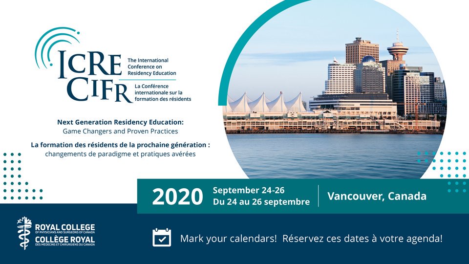 ICREConf's tweet photo. #ICRE2019 will be hard to beat, but we are looking forward to working with our newly appointed Chief Residents to make #ICRE2020 bigger and better. Save the date: Sept. 24-26, 2020 for #ICRE2020: https://t.co/pxU5d4ZKze
#MedEd @PBoreskie @DrBrandonTang @doc2be2014  @GeeMcLachlan https://t.co/C6b8BaZuWJ