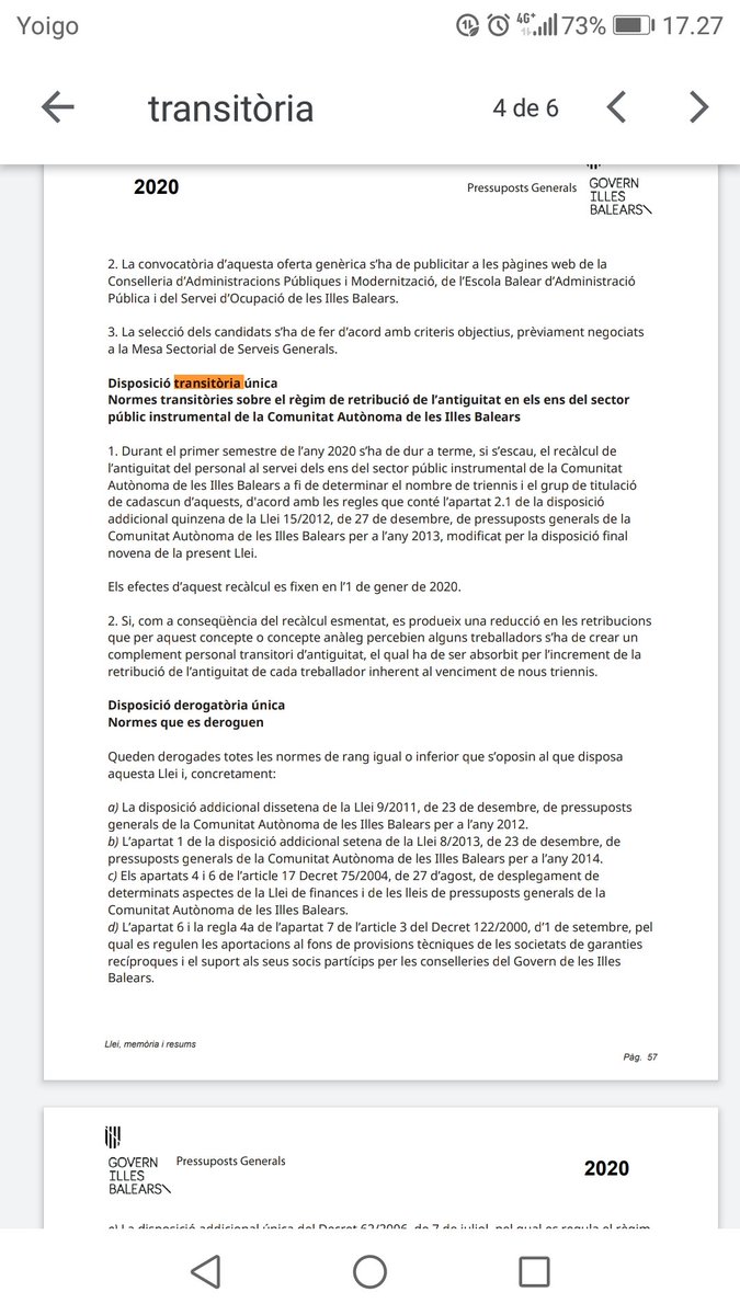 ISR_'s tweet photo. El govern de la gent congela a la pràctica l'antiguitat del personal de les empreses públiques. 
Gràcies @psibpsoe @MESperMallorca i @PdmIllesBalears per putejar als treballadors que anys i panys que servim a la CAIB. Visca la Funció Pública https://t.co/aqULfjnpEE