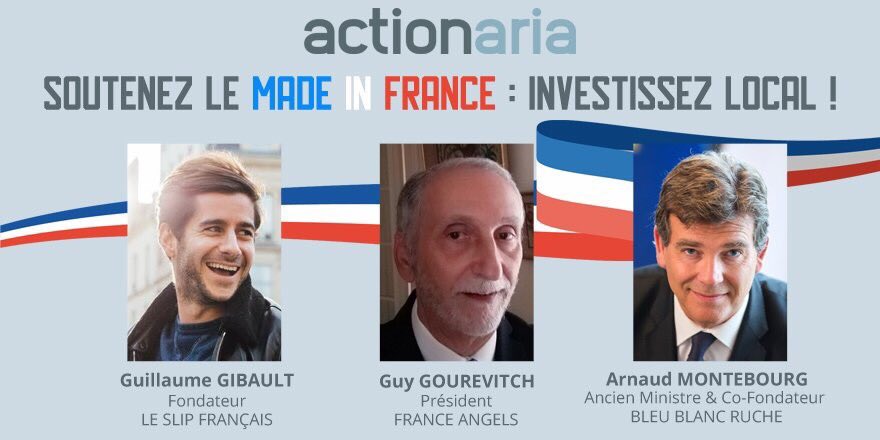 actionaria's tweet photo. [CONFÉRENCE] La conférence « Soutenez le Made in France » avec @GGibault @amontebourg et @FranceAngels va commencer en salle Maillot ! 🎤 https://t.co/0scvnRnUtH