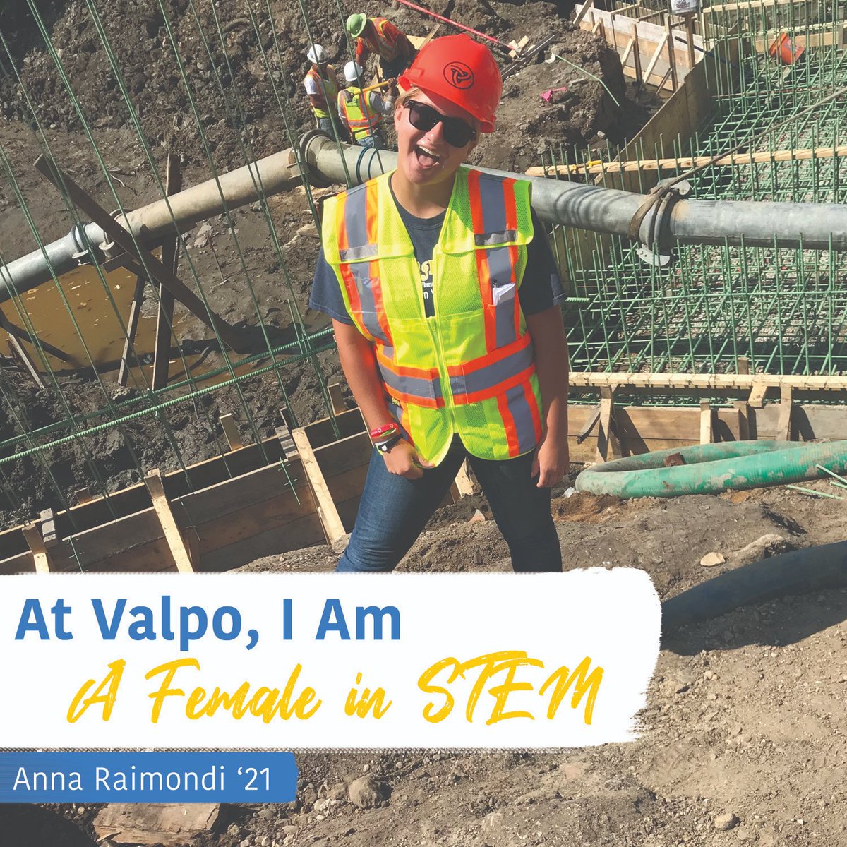 <a href="/ValpoU/">Valparaiso University</a> <a href="/ValpoMusic/">VU Music Department</a> <a href="/valpoarts/">Center for the Arts</a> <a href="/hessly55/">Joey Hess</a> At Valpo, I'm empowered as a female engineer by my advisors, professors, student organizations, peers, and fellow ladies in STEM. I'm encouraged and pushed to be the best engineer I can possibly be. I'm included, heard, and recognized as a female engineer. #AtValpoIAm #GoValpo