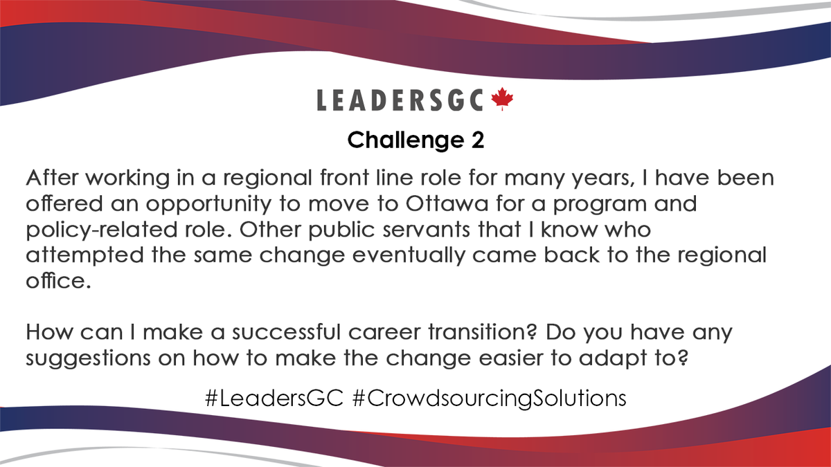 LeadersGC's tweet photo. Let's keep up the pace!

Q2. How can I make a successful career transition? Do you have any suggestions on how to make the change easier to adapt to? #LeadersGC #CrowdsourcingSolutions https://t.co/SJ6FKgTkDz