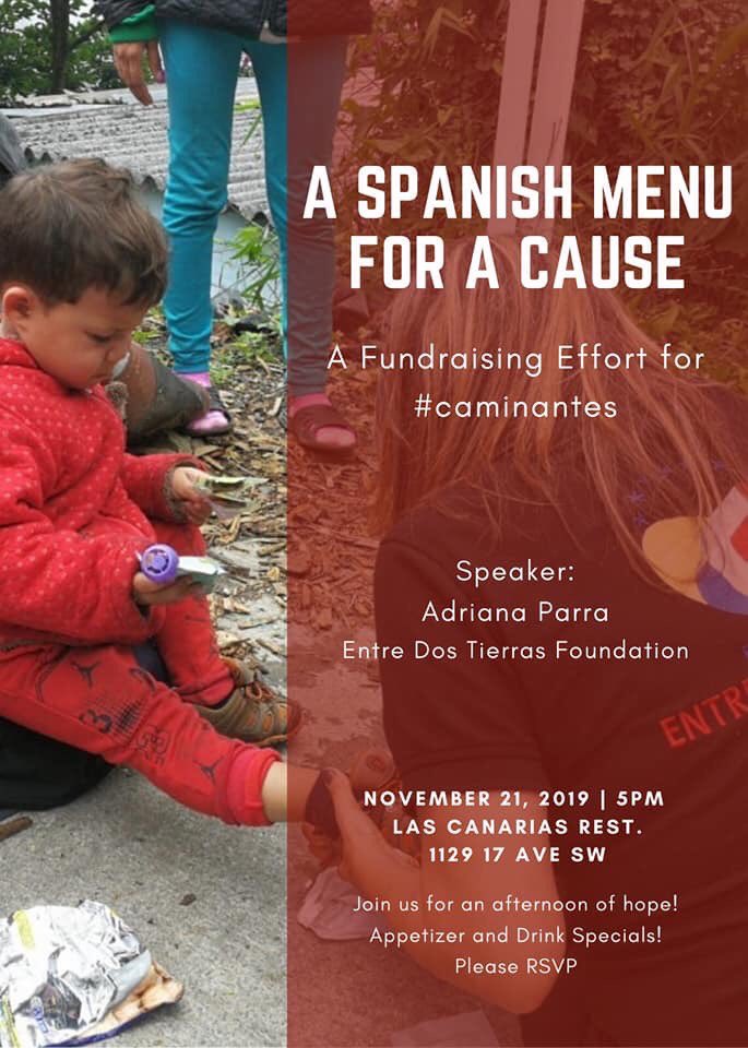 LasCanariasAB's tweet photo. Join us tonight at 5pm and enjoy dinner for a good cause! In support of #caminantes
#paella #sangria #spanishfood #spain #lascanarias #yyc #yycrestaurants #calgaryrestaurants #yycfoodie https://t.co/HzQLWYAIni