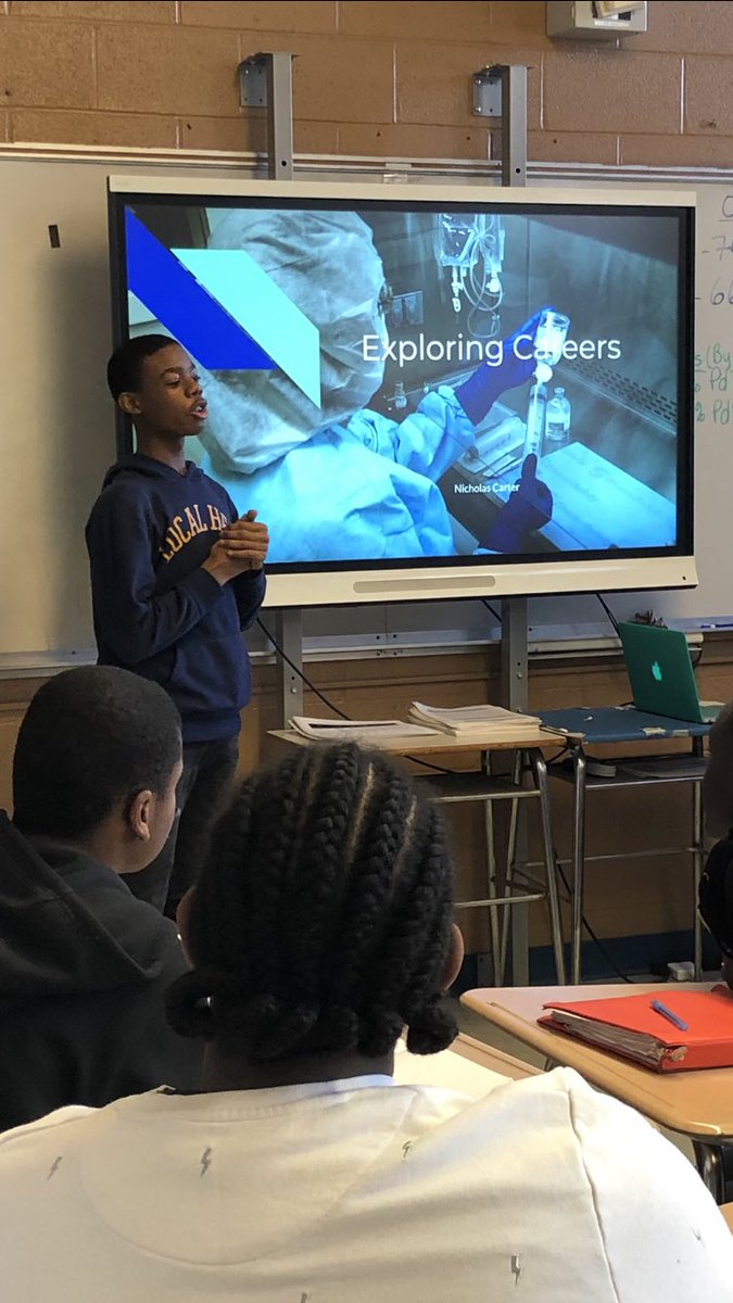 Jennifer Lucia (@jenlucia4) on Twitter photo What happens in @PTECHNETWORK 9th grade #Workplace Learning:
✅ Research your desired career
✅ Find mentors to learn from
✅ Determine goals & action steps
✅ Present to whole class
Thank you <a href="/WSaundersMusic/">Will Saunders</a> for the invite! #ThursdayThoughts #access #BuildingFuturesTogether What happens in @PTECHNETWORK 9th grade #Workplace Learning:
✅ Research your desired career
✅ Find mentors to learn from
✅ Determine goals & action steps
✅ Present to whole class
Thank you <a href="/WSaundersMusic/">Will Saunders</a> for the invite! #ThursdayThoughts #access #BuildingFuturesTogether