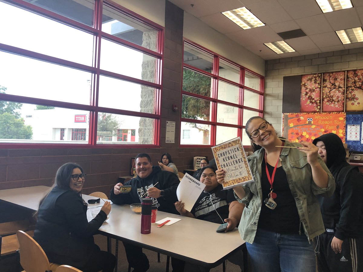 colonylibrary's tweet image. Official Winners post! Our 2019 Chopstick Challenge winners are Ms. Perez (39), Estela (74), Mr. Padilla (92), &amp;amp; Mr. Fuentes (177)!!! Until the next challenge... #InCOHSLibrary #itsthelittlethings