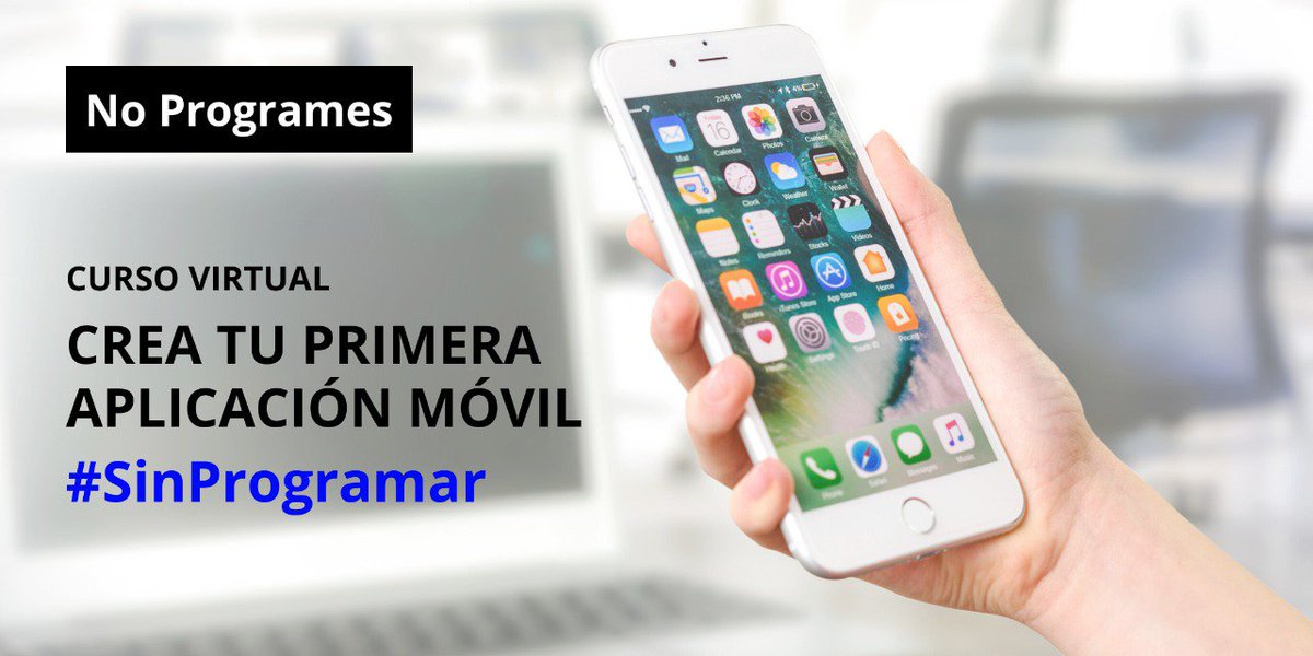 sarabiau's tweet image. #NoProgrames! Curso Virtual: &quot;Crea tu primera aplicación móvil #SinProgramar&quot; 30nov19 10am-12pm (Hora MX)
- …plicacion-sin-programar.eventbrite.co