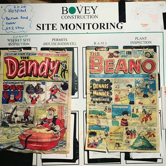 boveyconstruct's tweet image. #blastfromthepast #desperatedan #dennisthemenace #refurbishment #history 
Possibly the best thing we’ve found this #year how many of you remember these #comics 
#construction 
#devonbuilders 
#devonlife 
#history 
#boveyconstruction 
#architecture 
#pres… ift.tt/2rcRftS