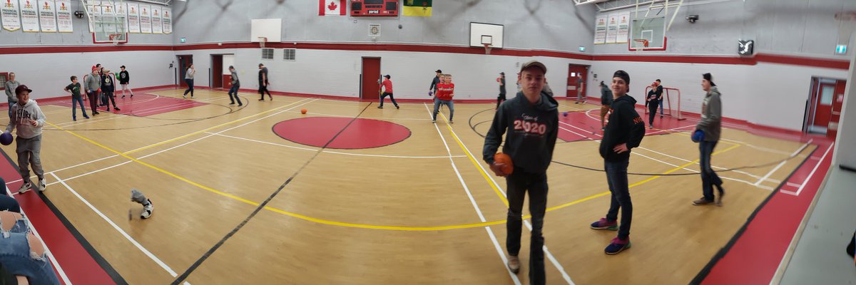 Full gym for Intramurals today! #MustangPride