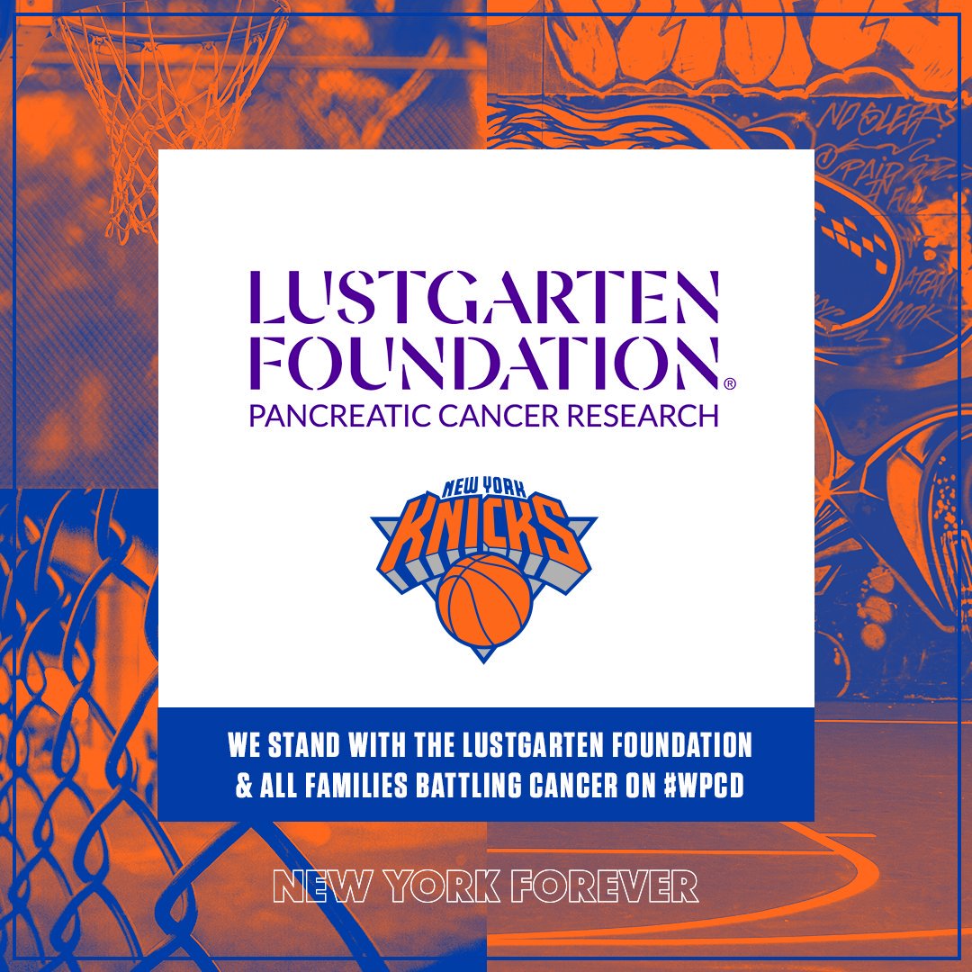 On #WPCD, we support the @lustgartenfdn and their mission to raise awareness for pancreatic cancer research.
For more information on how to get involved, visit: https://on.knicks.com/LustgartenFDN