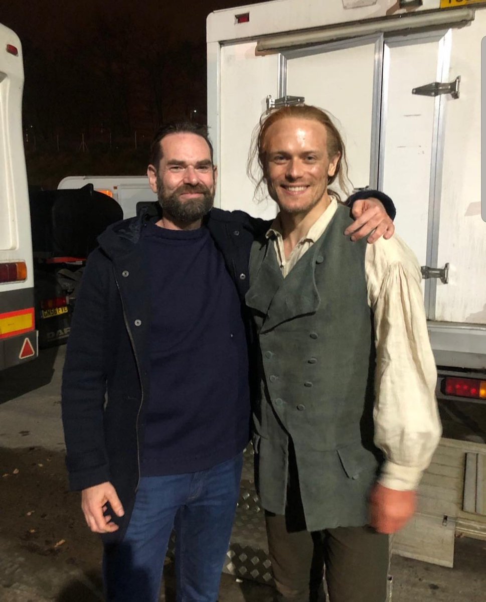 LiseNilsson2's tweet photo. Love you lads 💙💙 final wrap on #Season5 #Outlanderwrap now I am counting weeks until the #PremiereFebruary16 2020
@SamHeughan #duncanlacroix
@Outlander_STARZ https://t.co/lrPqtstV6a