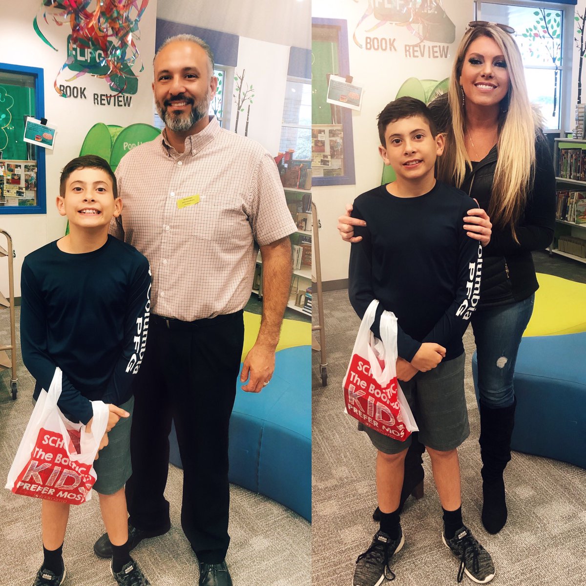 Loved 6th grade Thanksgiving lunch &amp; book fair with these two 😍 <a href="/RISgreatness/">RISD Intermediate</a> #robinsonisd