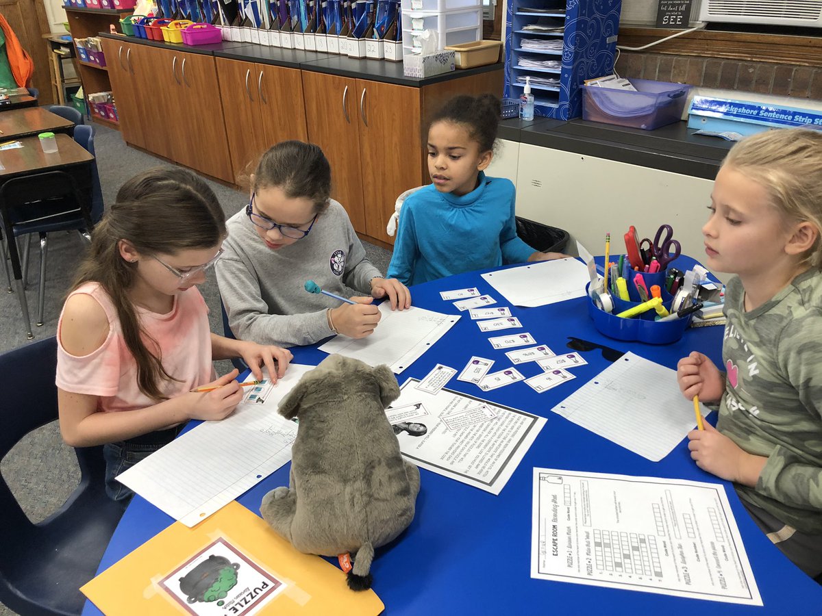 We have been busy this week working on our review of division. Dr. Barbini even joined in the fun.