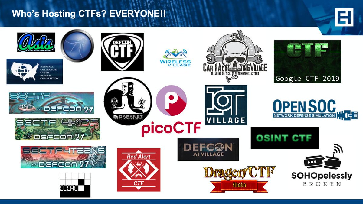 ethicalhacker's tweet photo. But who's actually hosting #CTFs? Just take a look at all the #hackercons who host CTF challenges π https://t.co/7LATYtbtbN