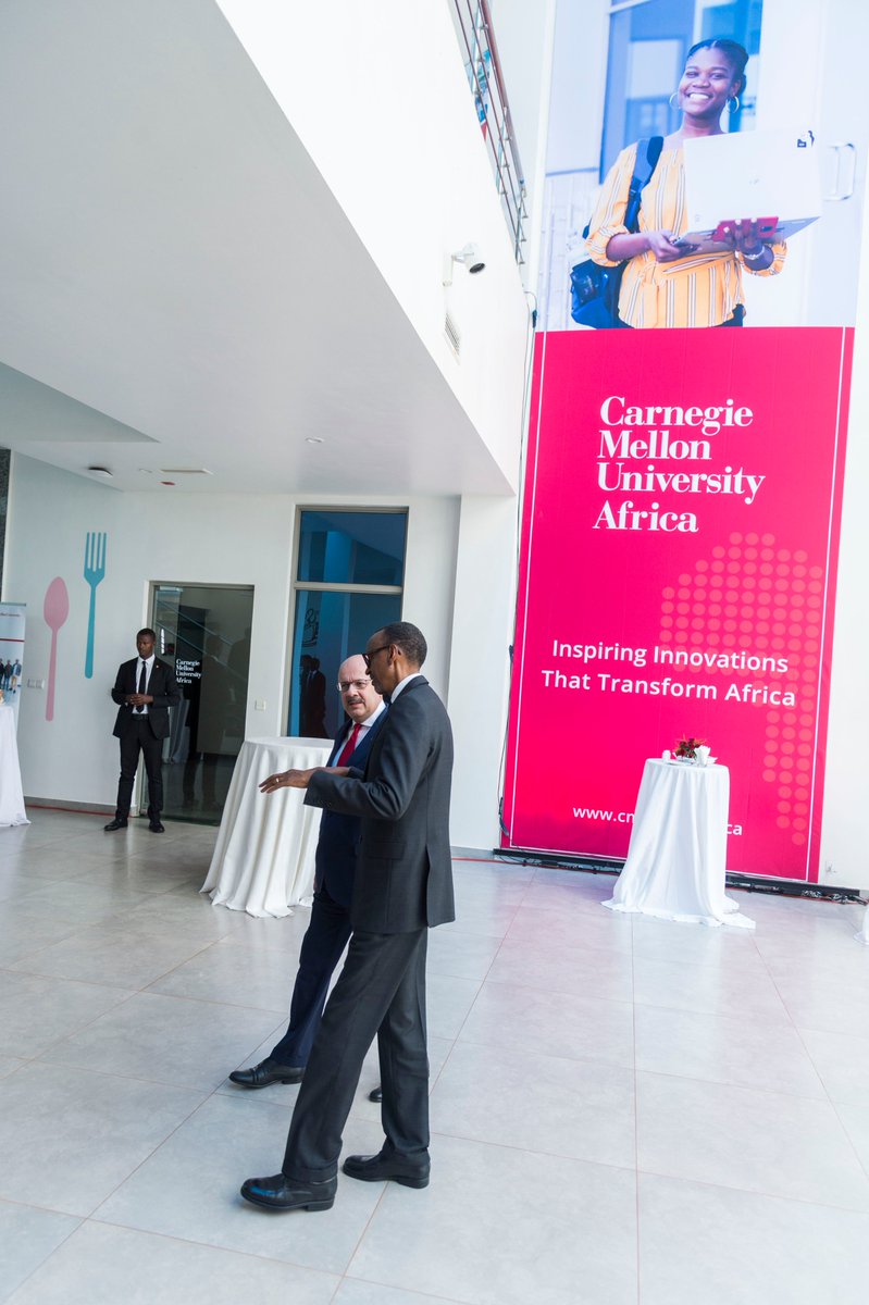 cmu_africa's tweet photo. #CMUAfrica inaugurated its Regional ICT Centre of Excellence Building at Kigali Innovation City, today. More photos on our Flickr: https://t.co/0CapBANGRx #StudyInRwanda https://t.co/uCEQU44CR0