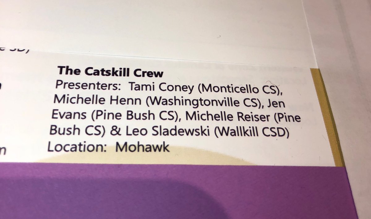 Come join us for The Catskill Crew presentation today at 3:50 in Mohawk! Sharing ideas about parachute, assessment, cup stacking, yoga, adapted PE &amp; more. #NYSAHPERD19 #physed