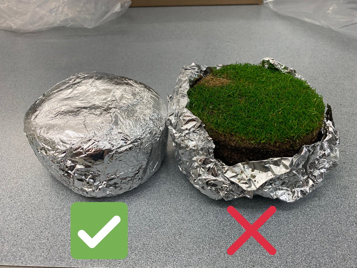 We now prefer that samples be completely wrapped with foil as opposed to only the roots. After seeing thousands of these, cheeseburger style is the way to go. We will change our forms soon. Thanks! P.S. We’ll be closed for Thanksgiving next Thursday and Friday.