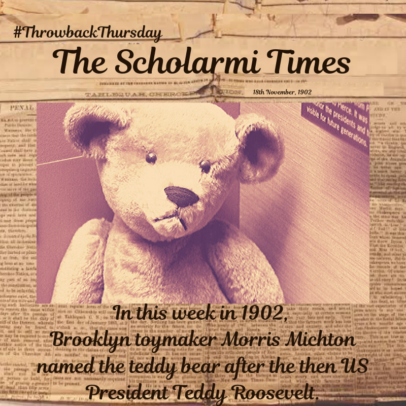 scholarmi's tweet photo. #throwbackthursday #throwback #onthisday #duringthisweek #thursday #trivia #facts #history #historyfacts #photooftheday #scholarmi #Scholarmitimes #science #innovation #inspiration #creativity #RoadSafety #teddybear #POTUS #TBThursday #tbt #telephone #FridayFacts https://t.co/fswf7v21w1