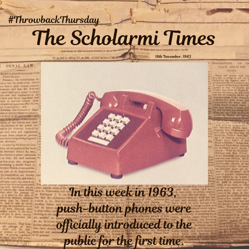scholarmi's tweet photo. #throwbackthursday #throwback #onthisday #duringthisweek #thursday #trivia #facts #history #historyfacts #photooftheday #scholarmi #Scholarmitimes #science #innovation #inspiration #creativity #RoadSafety #teddybear #POTUS #TBThursday #tbt #telephone #FridayFacts https://t.co/fswf7v21w1