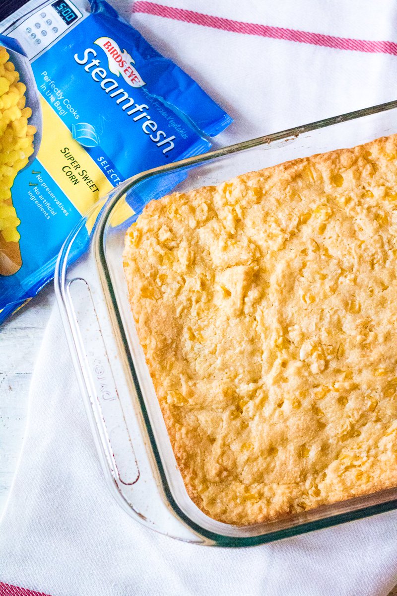 Classic Corn Casserole is the perfect dish for any holiday meal. Super sweet corn and cream cheese makes this dish amazing! #ad #thebestfreshness <a href="/Walmart/">Walmart</a> <a href="/BirdsEye/">Birds Eye</a> 
Get the recipe here---&gt; lifewiththecrustcutoff.com/classic-corn-c…