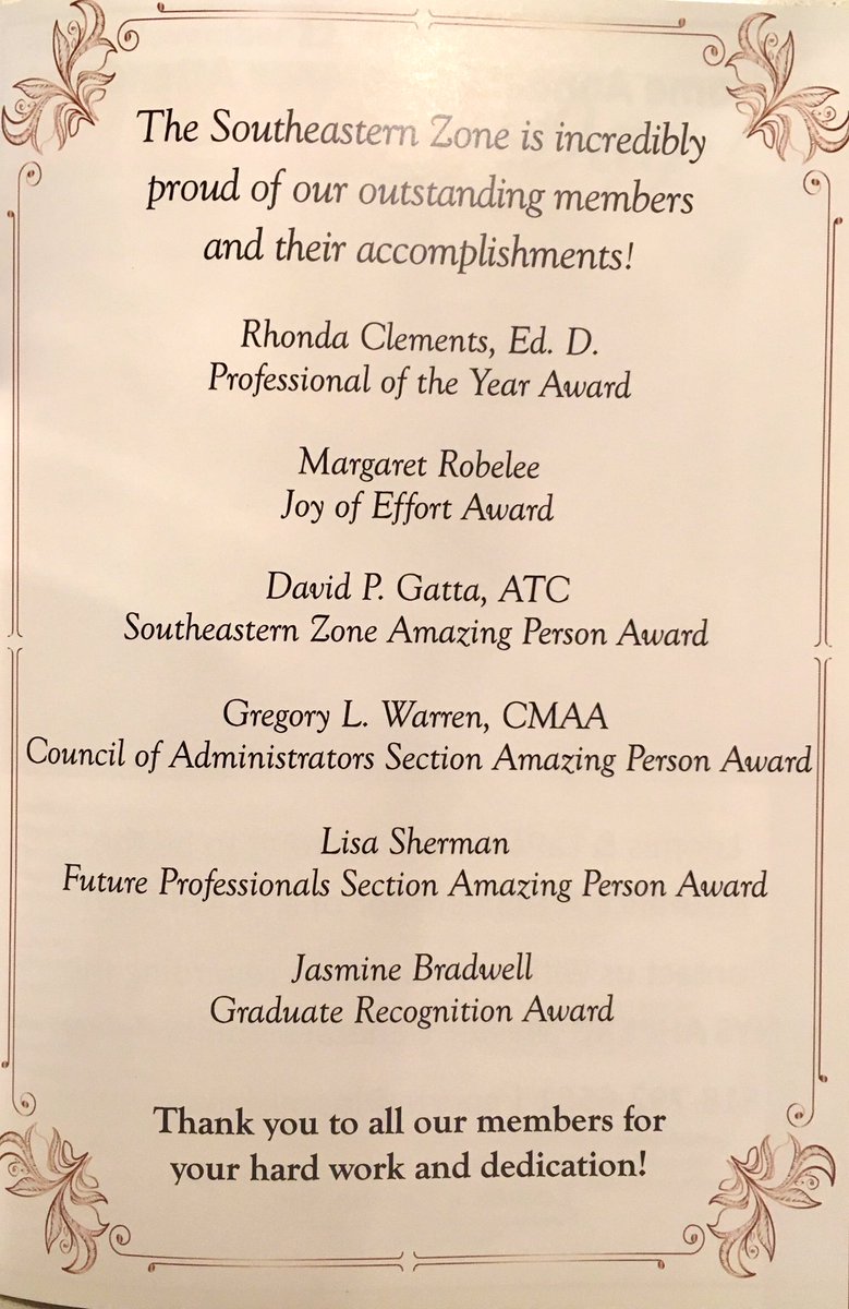 Southeastern Zone (@seznysahperd) on Twitter photo Congrats to all our outstanding award winners! Thanks for all that you do for our <a href="/SEZnysahperd/">Southeastern Zone</a> and <a href="/NYSAHPERD/">NYS AHPERD</a>!!! We are proud of you - <a href="/mrobPE/">Margaret Robelee (she/her)</a> <a href="/lisherm/">Lisa Sherman</a> and everyone else winning an award #NYSAHPERD19 #SEZproud Congrats to all our outstanding award winners! Thanks for all that you do for our <a href="/SEZnysahperd/">Southeastern Zone</a> and <a href="/NYSAHPERD/">NYS AHPERD</a>!!! We are proud of you - <a href="/mrobPE/">Margaret Robelee (she/her)</a> <a href="/lisherm/">Lisa Sherman</a> and everyone else winning an award #NYSAHPERD19 #SEZproud
