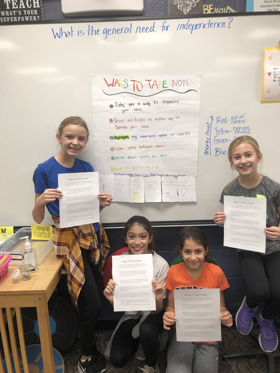 Creekside205's tweet photo. This dynamic group of 5th graders led a note taking workshop for their peers!  #proudteacher https://t.co/YBedm9Bdsy