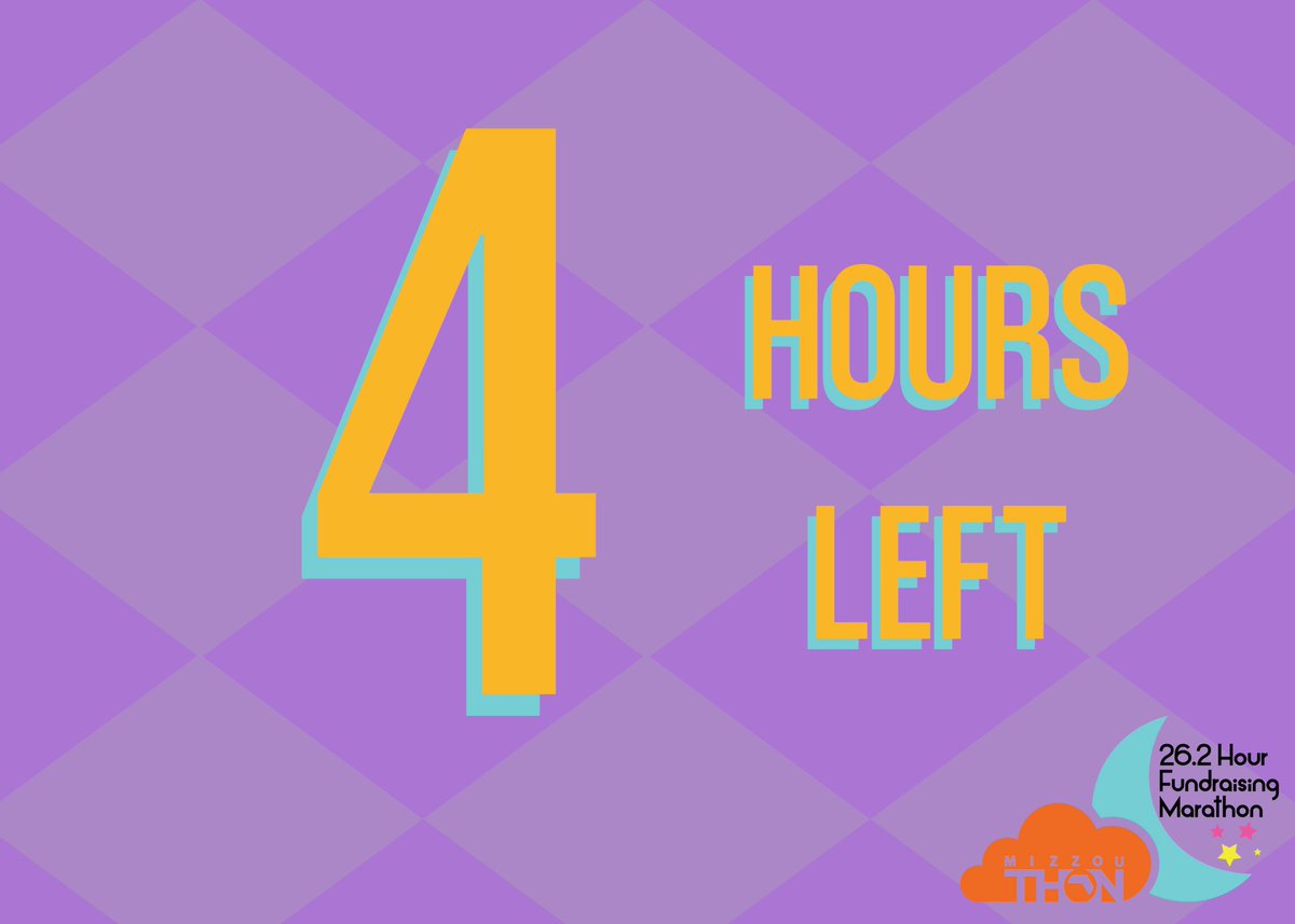 MizzouThon (@mizzouthon) on Twitter photo Only 4 hours left! Venmo <a href="/MizzouThon/">MizzouThon</a> to help raise $40,000 for a brand new Omnibed in the NICU!🌙 Only 4 hours left! Venmo <a href="/MizzouThon/">MizzouThon</a> to help raise $40,000 for a brand new Omnibed in the NICU!🌙