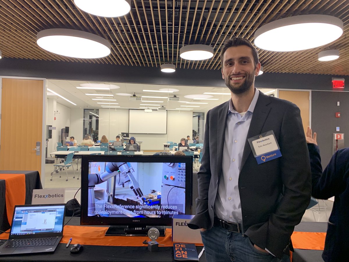 Melodena's tweet image. #Flexxbotics @robotics Tyler and Tyler have customers and are building their business with an ⁦@IDEANEU⁩ ⁦@Northeastern⁩ gap #fund #startup