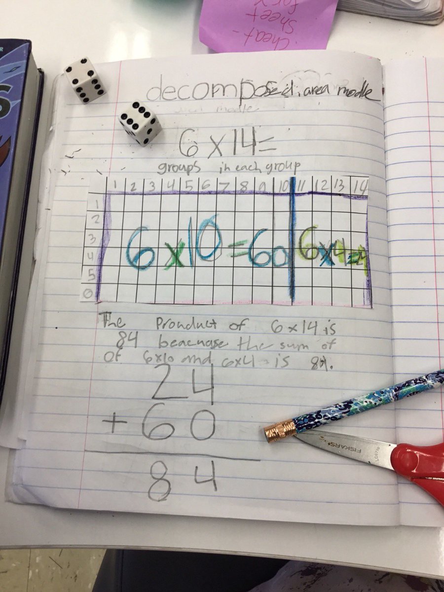 Grid paper is our friend! Two digit by one digit is easy pea-zyyyyy! <a href="/WoodridgeElem/">Woodridge</a>
