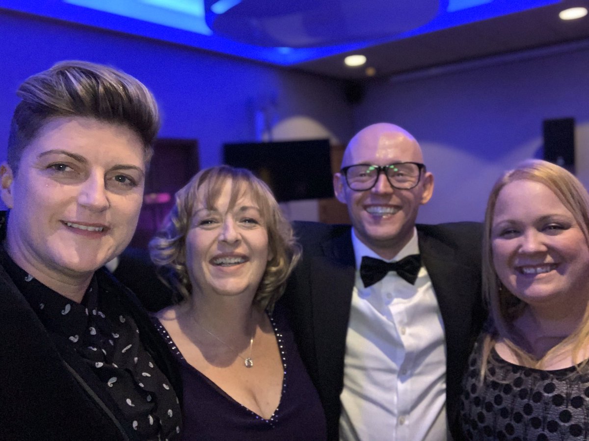 So we may not be bringing home a gong but #teamoldham had a great night @heatherleech @PawsonPete @WeActTogether @PositiveSteps @ageukoldham @TOGMind @oldhamcares @OldhamCouncil 
 #inetworkawards #oldham #teamoldham #VCSE #VCFSE #innovationpartnership #socialprescribing