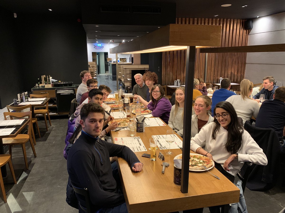 Enjoyed meeting up for a pizza with some of our recent FPs at St Andrew’s this evening @Hutchesons