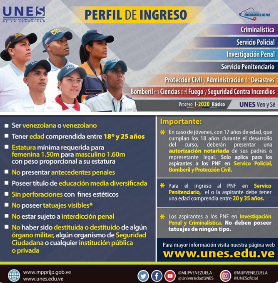 Ven911N's tweet photo. #VEN911NvaEsparta | #21Nov #VEN911Informa ¿Quieres formar parte de la 
@UniversidadUNES? revisa el perfil de ingreso de los programas nacionales de formación que imparte esta gran casa de estudios. https://t.co/ScAvlAFzhI