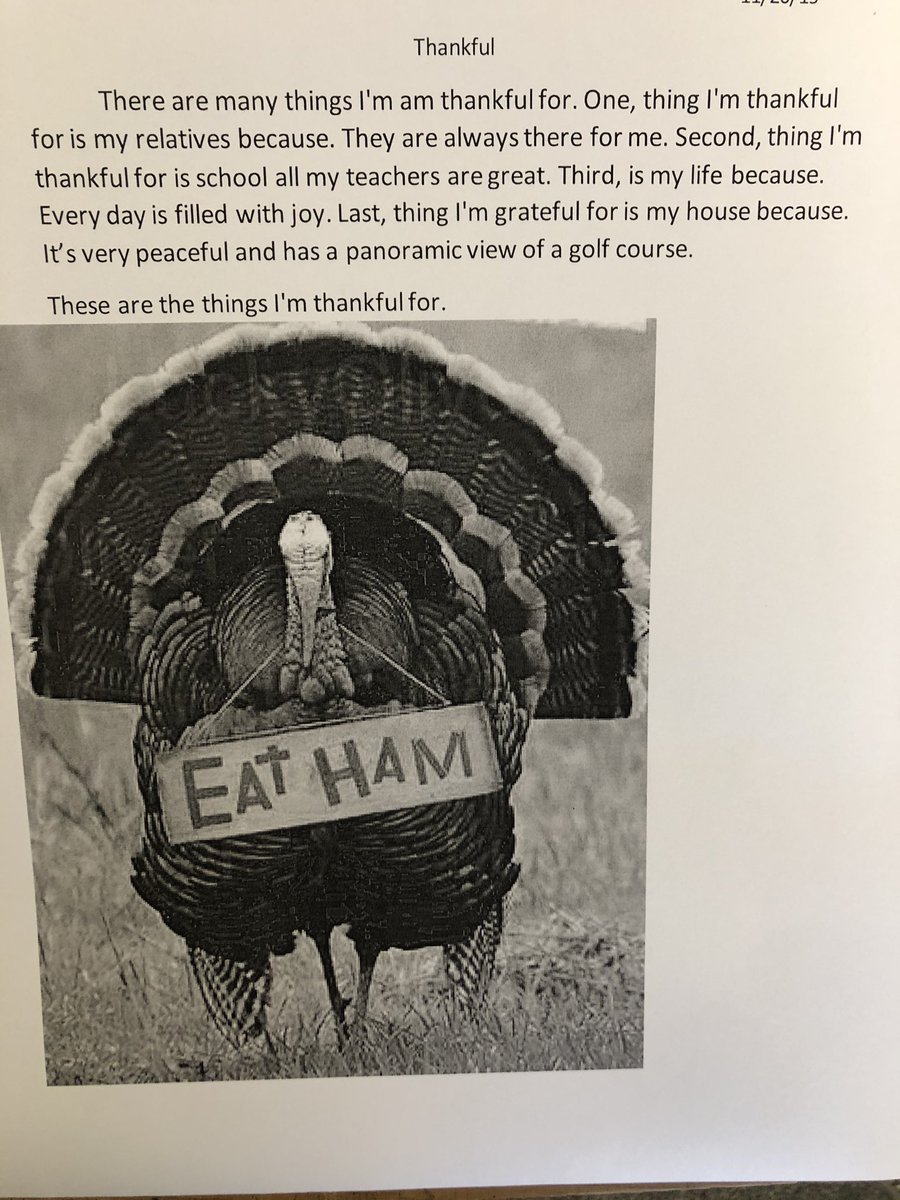 megansaw3's tweet photo. I have some VERY thankful 3rd graders. 🦃 https://t.co/UdFyknS5S1