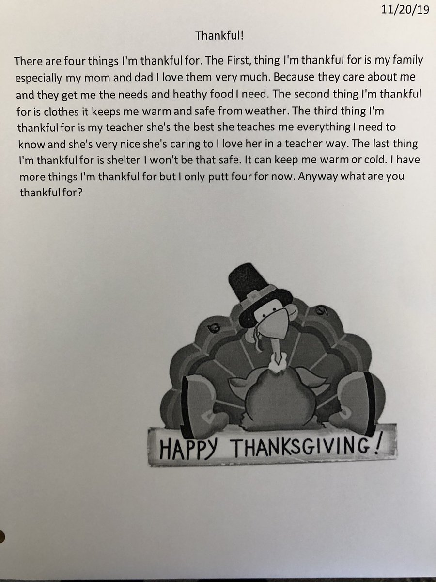 megansaw3's tweet photo. I have some VERY thankful 3rd graders. 🦃 https://t.co/UdFyknS5S1