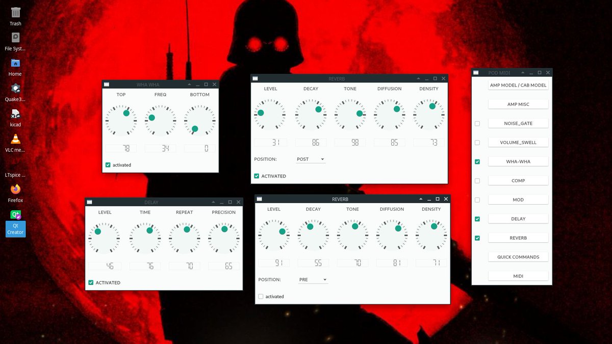 ELECTRICTONE1's tweet photo. WOrking on a midi editor for the Line6 POD 2.0 using QT5. I must mention it will be for Linux.
#linux #Line6 #POD #line6 #guitar #tubeamp #qt #qt5 #c++ #programing #linuxmanjaro #manjaro https://t.co/jfp0A6md6b