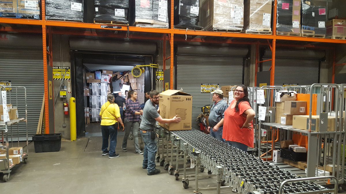 Thank you to the leadership team @homedepot6668 <a href="/EddieReesespec1/">Eddie Reese@specialty6668</a> <a href="/MickeyPohlmann/">Mickey Pohlmann</a>  for unloading the truck for us last night, it was very much appreciated. Thank you <a href="/LindsayAllen44/">Lindsay</a> for providing food and goodie bags for everyone!