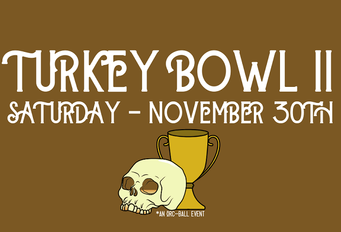 KBAStrifeland's tweet photo. Come join us for Turkey Bowl II! We'll be playing Orc-Ball and Troll-Ball, combining football with boffer combat! https://t.co/TEIqt4Ux7k
