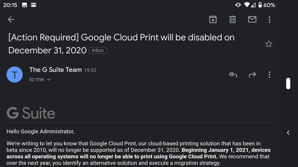 google cloud print alternative for home use