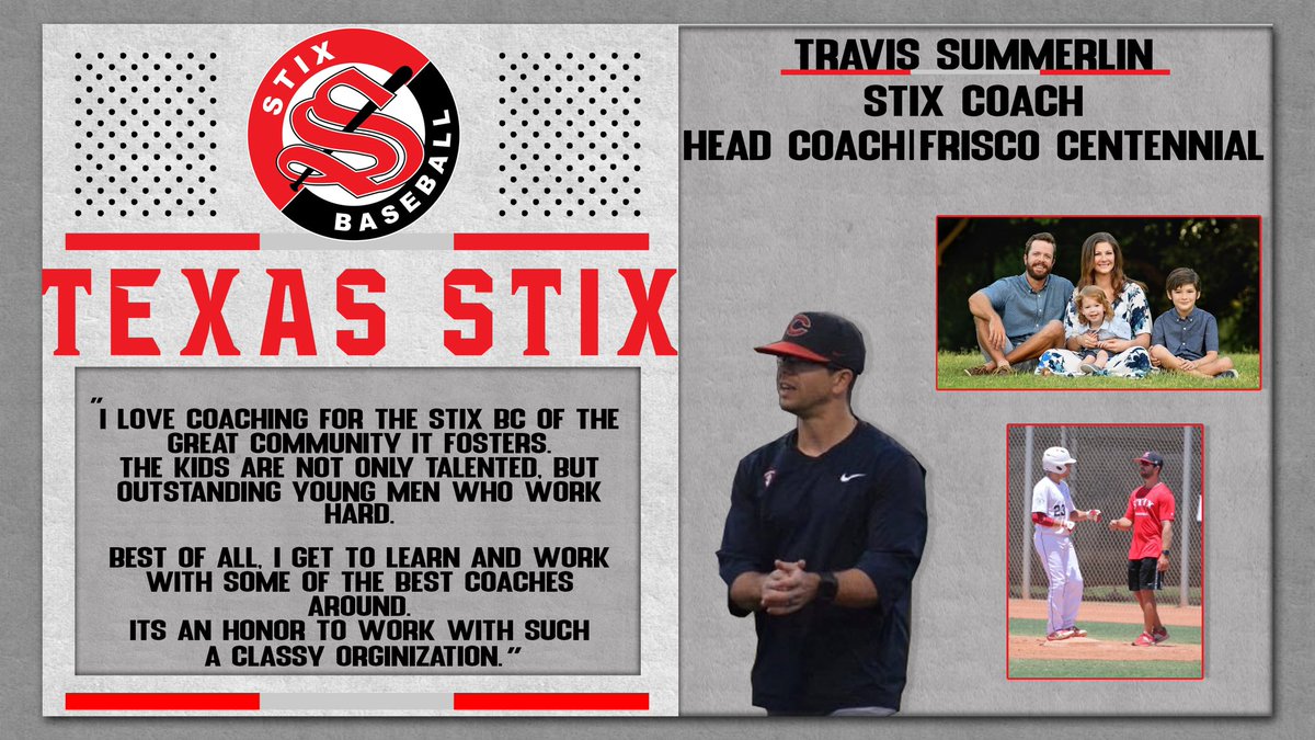 ⚾️COACH CONNECTION⚾️
We are proud of our coaches!! We want to recognize them and let others know how great they are!!
1️⃣st up is <a href="/CoachSumm/">Travis Summerlin</a>!