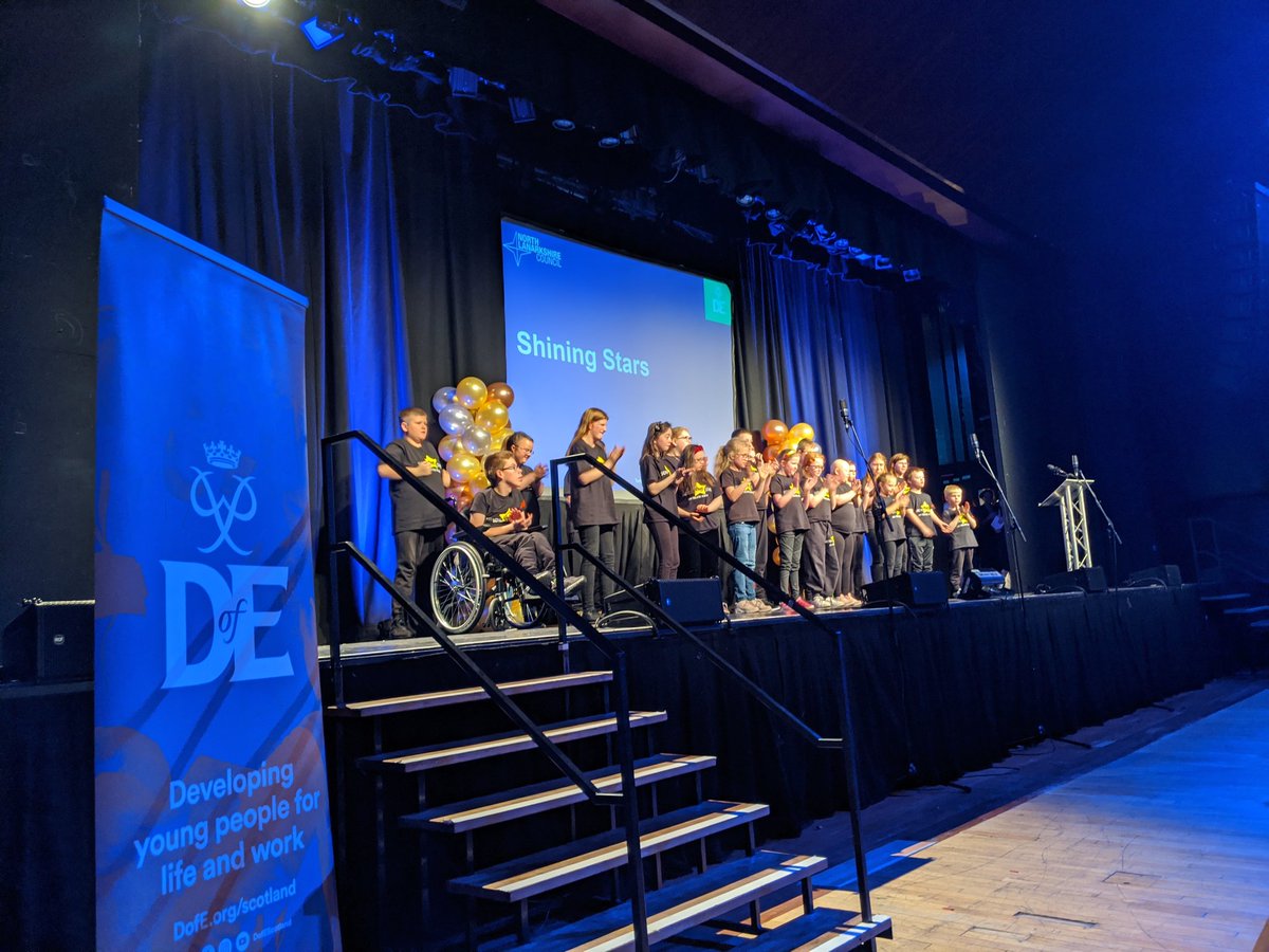 Ryryster's tweet photo. It was also amazing to see @ShiningStarsASN perform at tonight's Awards Night, they are such an amazing group, hopefully next year they will be receiving their own @NorthLan_DofE Awards #NLCDofE https://t.co/zKQr7ZDbyJ