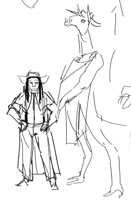 bella-louise spurlock and gulch from a universe ive got tht i havent drawn for in a while