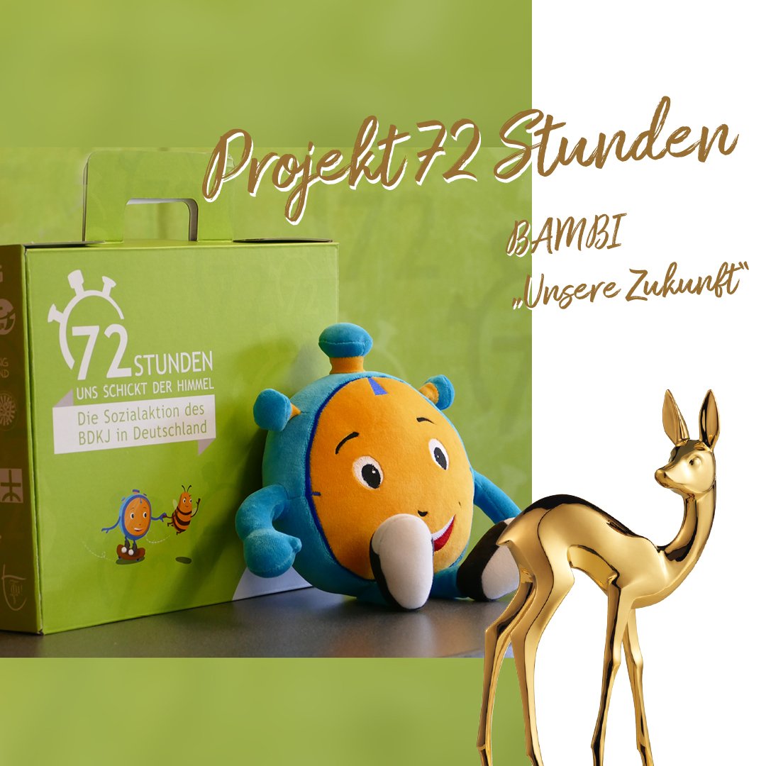 In 72 Stunden kann die Welt ein Stückchen besser werden: Das haben Kinder u. Jugendliche in Deutschland im Rahmen der 72-Stunden-Aktion gezeigt. Das Sozialprojekt des BDKJ wird mit dem BAMBI in der Kategorie Unsere Zukunft ausgezeichnet #bambi #bambi2019
© BDKJ Bundesstelle