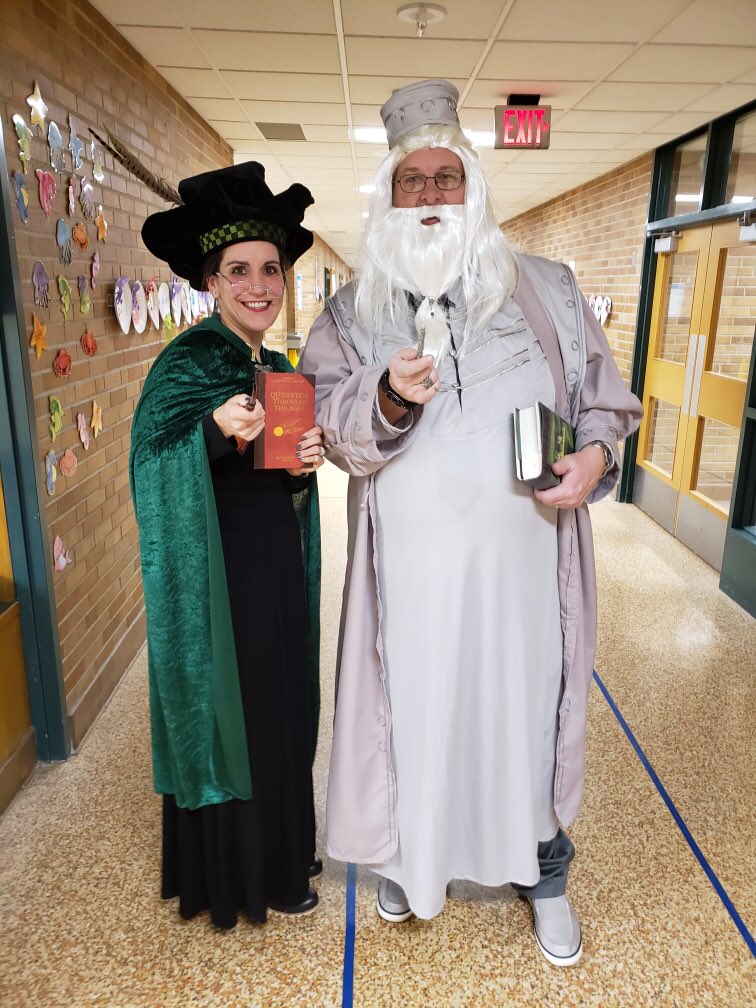 Storybook character day at Noble Elementary! Preparing for Title I and Literacy Night tonight. Noble Lions Rock!